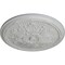 Ekena Millwork Luton Ceiling Medallion (Fits Canopies up to 3 1/2"), Hand-Painted Frost, 21"OD x 2"P CM21LUFRF - alternate 3